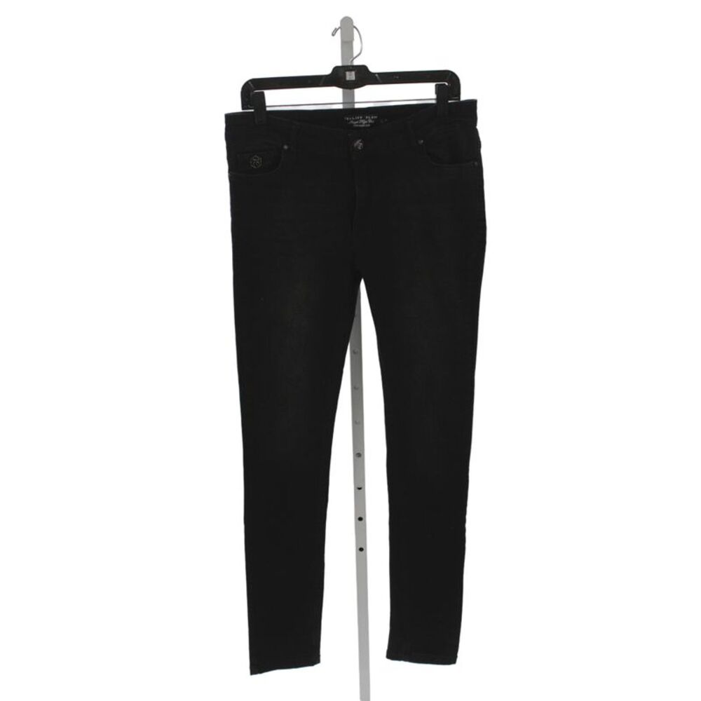 Philipp Plein Mens Straight Jeans Black Cotton Mid Rise Inseam 31 Size 32